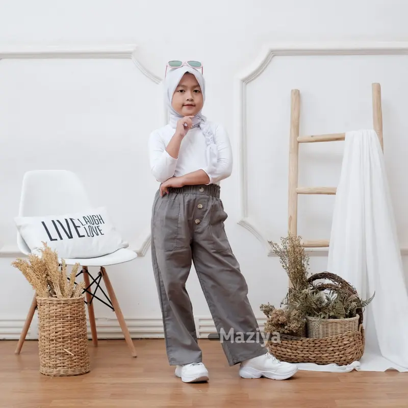 Kulot Linen Anak 6-12 tahun celana perempuan 5