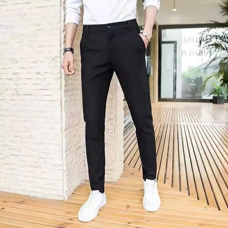 Quần Tây Âu Nam Thun 4 Chiều 100% Cotton Thoáng Mát Chống Nhăn Không Ra Màu Form Hàn Quốc - Menswear - Pants
