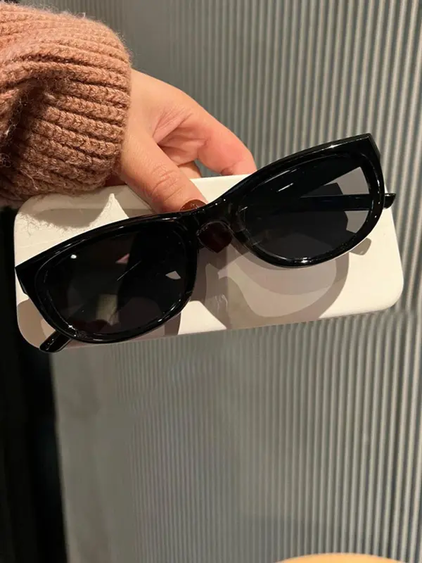 Vintage Cat Eye Frame Sunglasses, Trendy Casual Sunglasses for Everyday Use, Fashion Accessories for Outdoor Activities 4