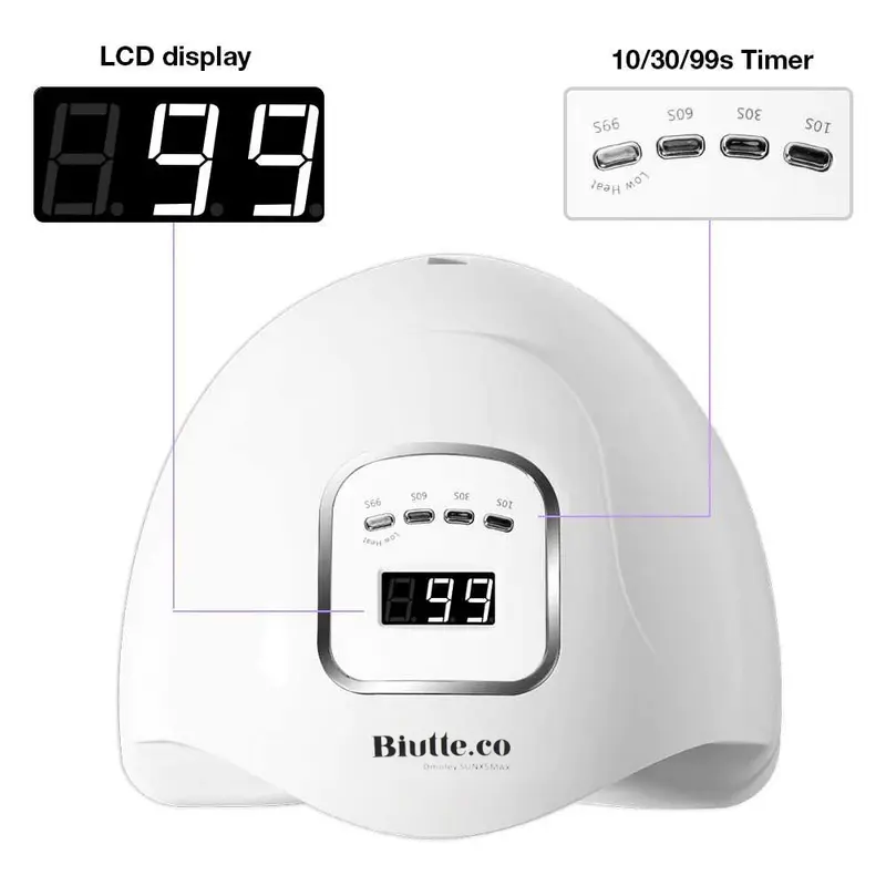 Mesin Pengering Kutek UV Lamp Nail Dryer LCD Display 45 LED 120W 4