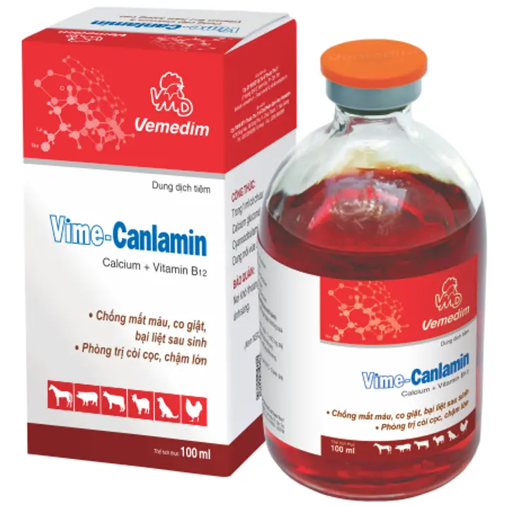 Canxi B12 40.000mcg + Bcomplex ADE Bộ Đôi Nuôi Gà Giá Rẻ 2Chai 100ml 4