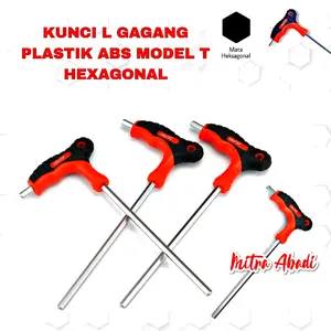 Kunci L Gagang Plastik ABS Model T Hexagonal