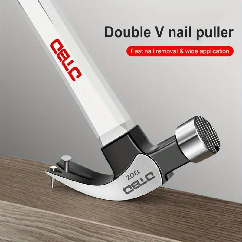Stainless Steel Claw Hammer, Multipurpose Hammer with Comfort Grip Handle, Professional Hammer Tool for Woodworking, Home, Office, Heavy Duty, Hardware 4