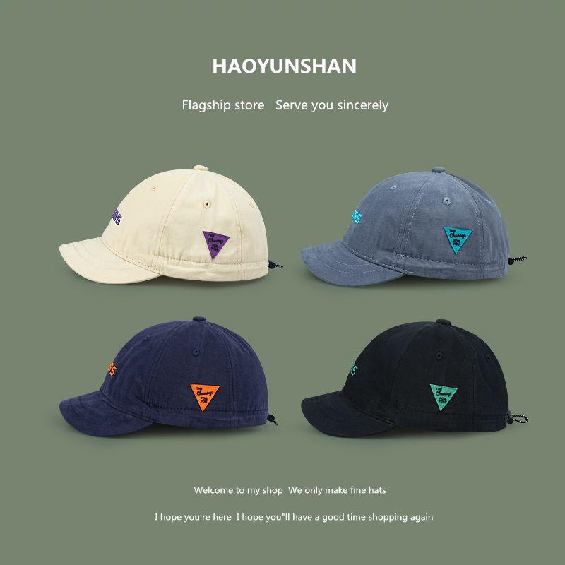 Mũ Bóng Chày Vành Ngắn Thương Hiệu Xu Hướng Đường Phố Nhật Bản Làm Bằng Cotton Nguyên Chất Mềm Mại Và Thân Thiện Với Làn Da Dành Cho Nam Và Nữ Phong Cách Hàn Quốc Cổ Điển Và Dễ Phối Đồ Thích Hợp Cho Mùa Xuân Và Mùa Hè huy hiệu đoàn nam loại dán