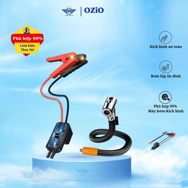 Kẹp Điện Kích Bình OZiO Và Ống Bơm Hơi Chống Cháy Nổ Linh Kiện Thay Thế Miendong