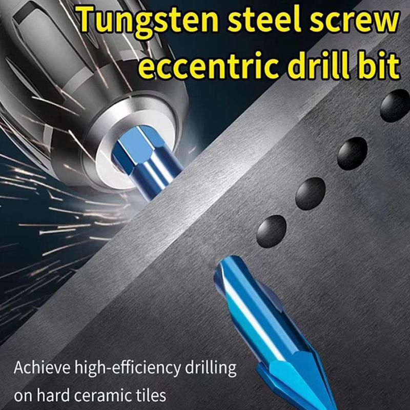 Product Introduction of Crooked Eccentric Drill Bit Stone Ceramic Brick Glass Opener Hexagonal Hole Handle V6J6 24