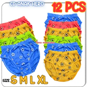 Paket Lusinan 12 Pcs CD Anak Cowok Celana Dalam Anak Cowok Balita PAUD TK SD Katun