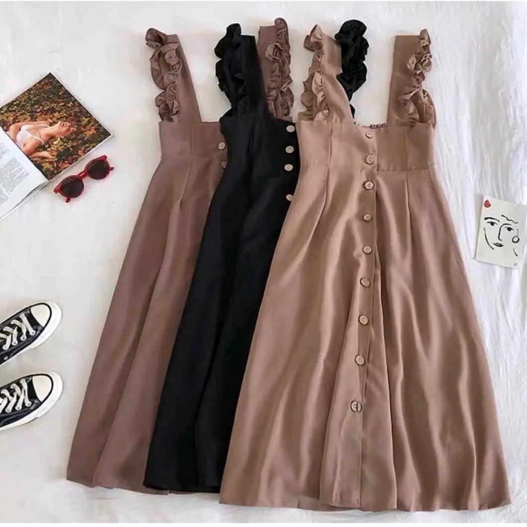 COD // MOLLY OVERALL KOREAN STYLE Dress Santai