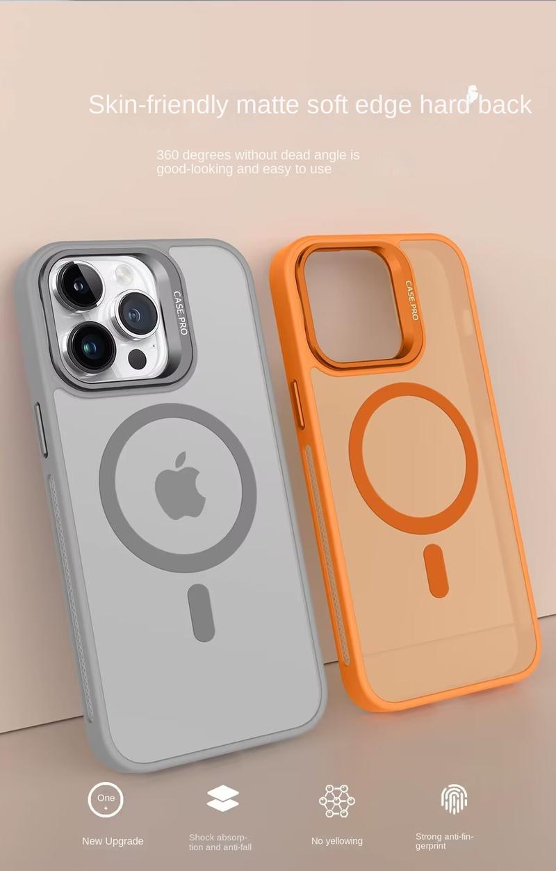 Product Introduction of Lens Holder Compatible with iPhone 16 Pro Max Phone Case Hollow Heat Dissipation Apple 15 Matte Magnetic Suction 14 Hard Cover 40