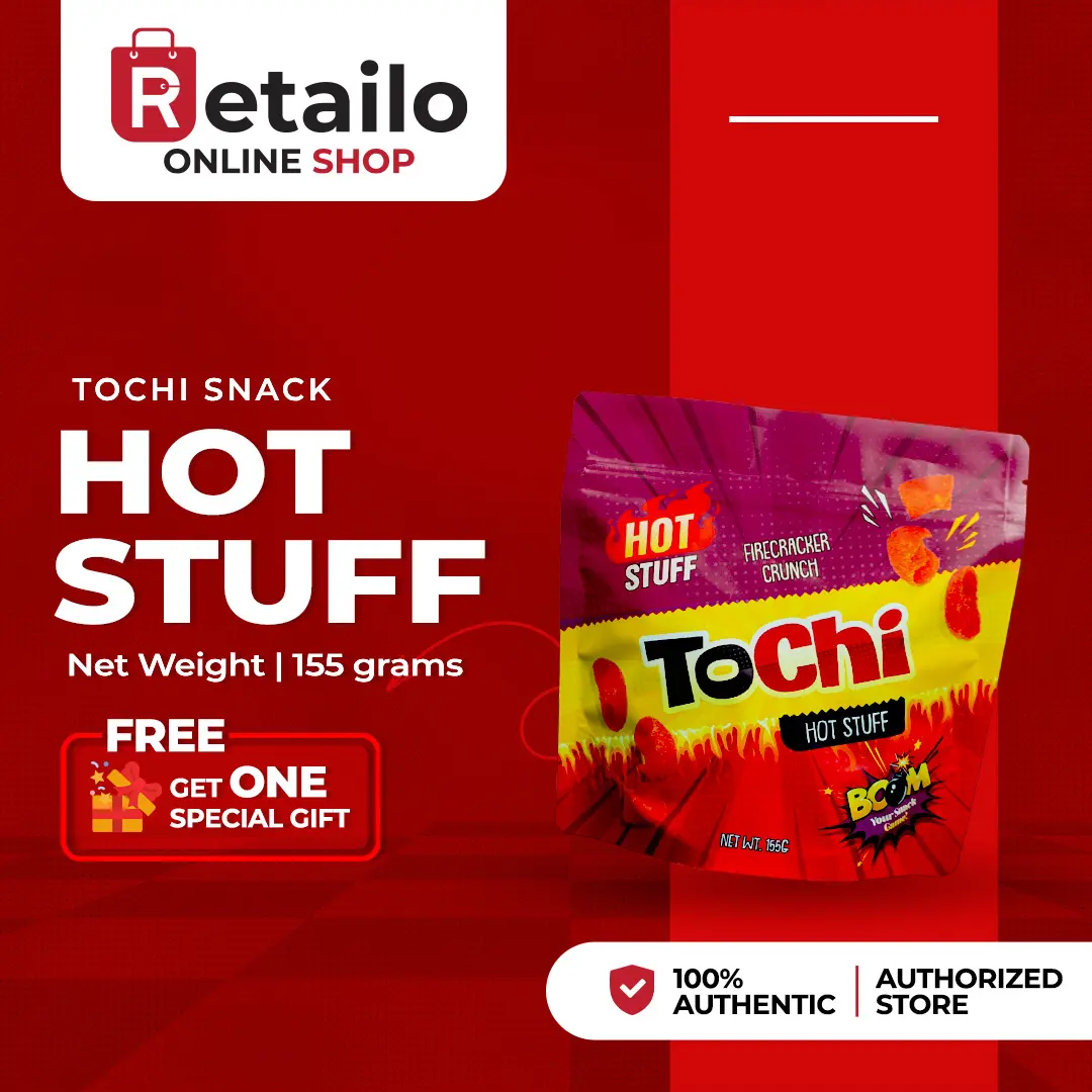 Tochi Tochi Hot Stuff Snack - Spicy Corn Crunch 155g Crunchy Flavor - TikTok ...