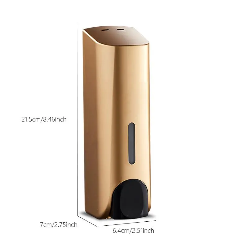 Wall Mounted Manual Soap Dispenser, Press Type Soap Dispenser, Punch-free Shampoo Dispenser, Home Bundles, Bathroom Supplies, Storage Organizer, Room Organizer 1