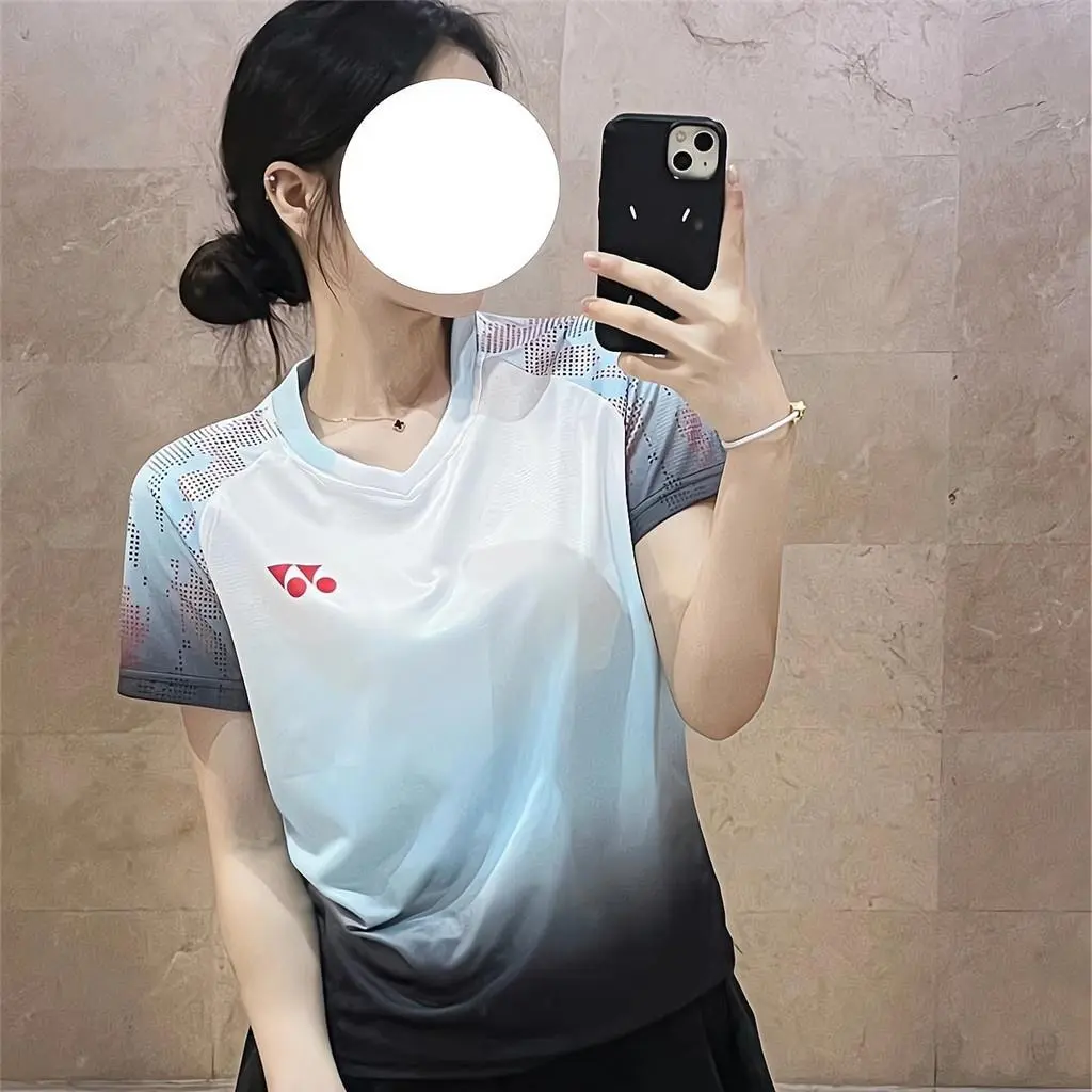Áo Thi Đấu Cầu Lông, Yonex, Dành Cho Nam Và Nữ, Áo Thun Cổ Chữ V, Áo Thi Đấu Thể Thao, Thời Gian Đến Năm 2025