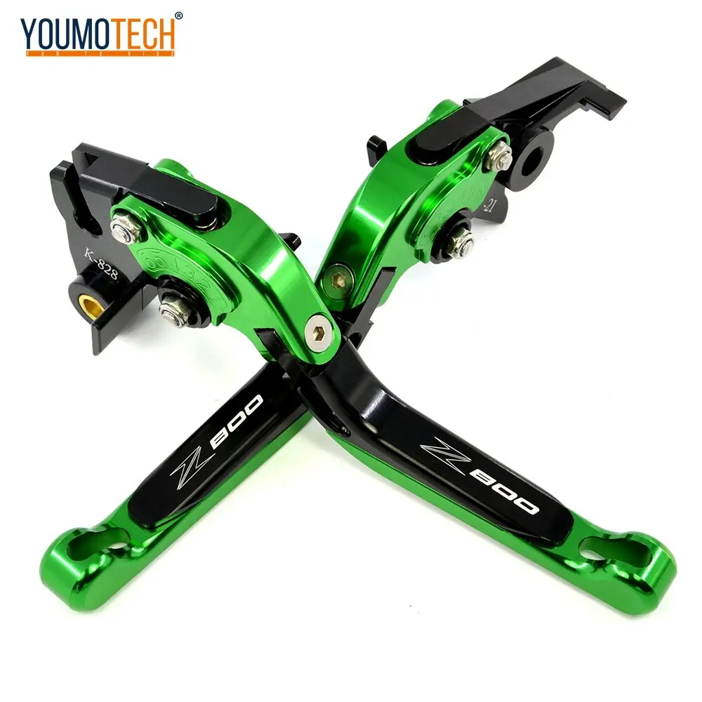 YOUMOTECH For Kawasaki Z800/E Version 2013-2019 Folding Extendable Adjustable CNC Aluminum Brakes Clutch Levers Z 800 Hand Brake Lever