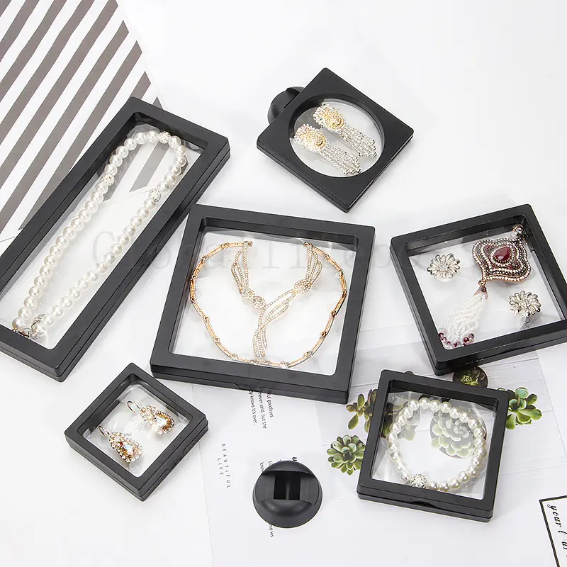 Transparent PE Floating Box Film Storage Box for Jewelry, Bracelets, Small Items and Display Box