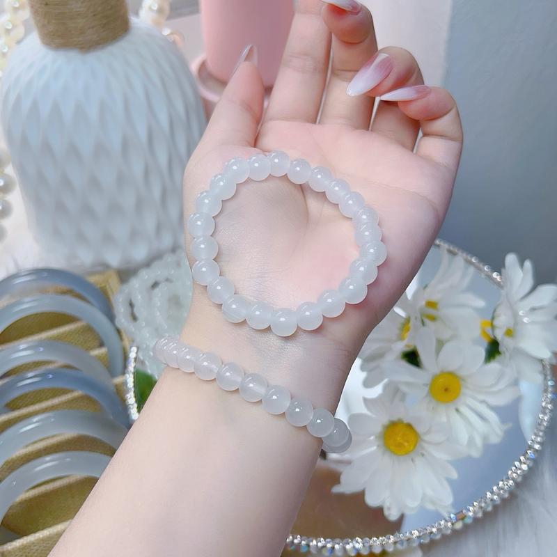 Vòng tay hạt đá tròn màu 8mm