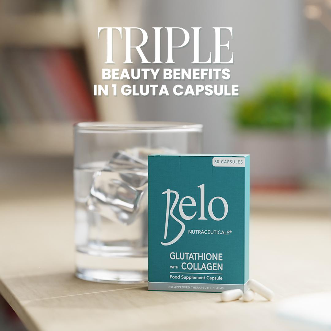 belo glutathione fda approved Belo Nutraceuticals Glutathione+Collagen 30s 50% off (food supplement  capsule)