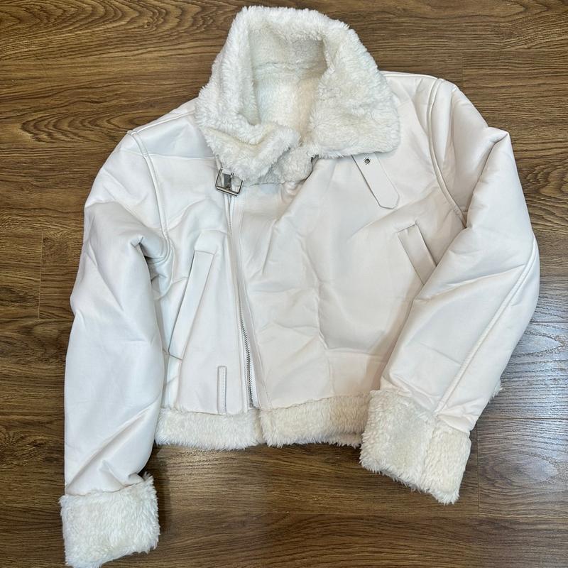 KD02 - Áo khoác da lót lông kèm đai