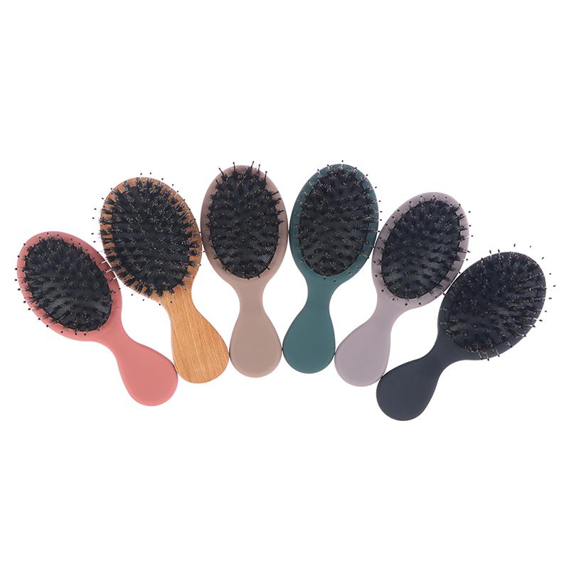 Product Introduction of Women's Hair Brush Comb Natural Boar Bristle Anti-static Hairbrush  Barber Brush 23