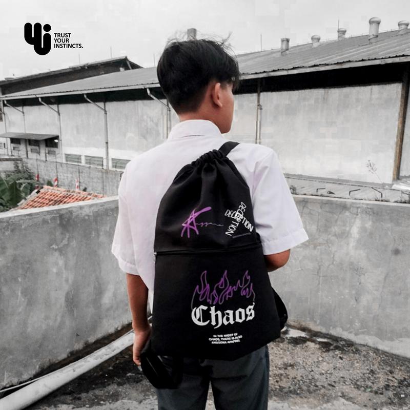 Tas Ransel Serut string bag Gendong Multifungsi 2
