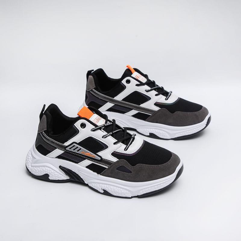 PBT SEPATU SNEAKER PRIA IMPORT - KASUAL MEN‘S SPORT  FASHION 2023 "GZ12" (FREE BOX POLOS) Hitam Shoes Casual Running 3