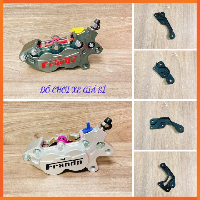    Combo Giá Rẻ   Heo 4Pis Frando Đối Xứng + Pát màu Đen - Gắn Trước Các Dòng Xe Thông Dụng - Dùng Ốc Bắt Heo 8Li 