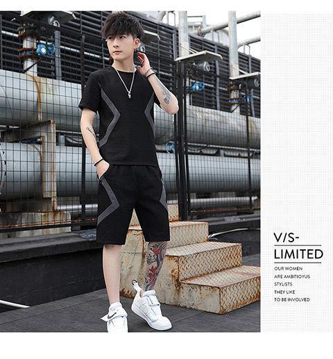 Product Introduction of Bộ Đồ Thể Thao Nam, ngắn Tay, Thường Ngày, Hàng Mới Về Mùa Hè, Quần Đùi Thời Trang Dáng Rộng Trẻ Trung, Bộ Hai Mảnh, Hợp Xu hướng, Có Sẵn Độc Lập Hoặc Bộ 13