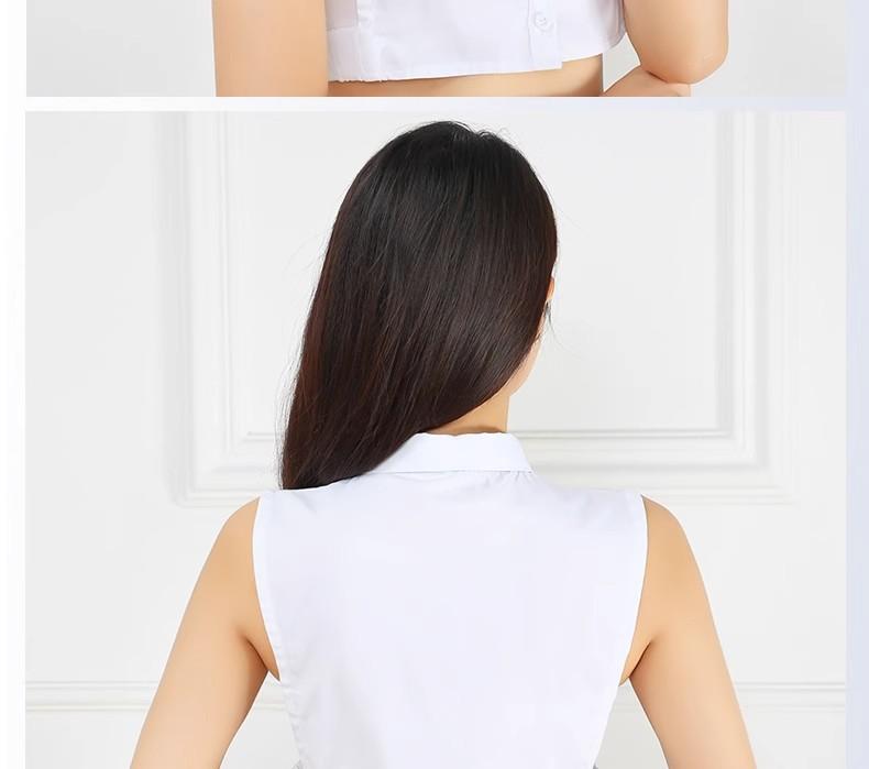 Product Introduction of Spring, autumn and winter versatile fake collar women's shirt shirt solid color new bottom fake collar Korean version fashion inner fake collar 6