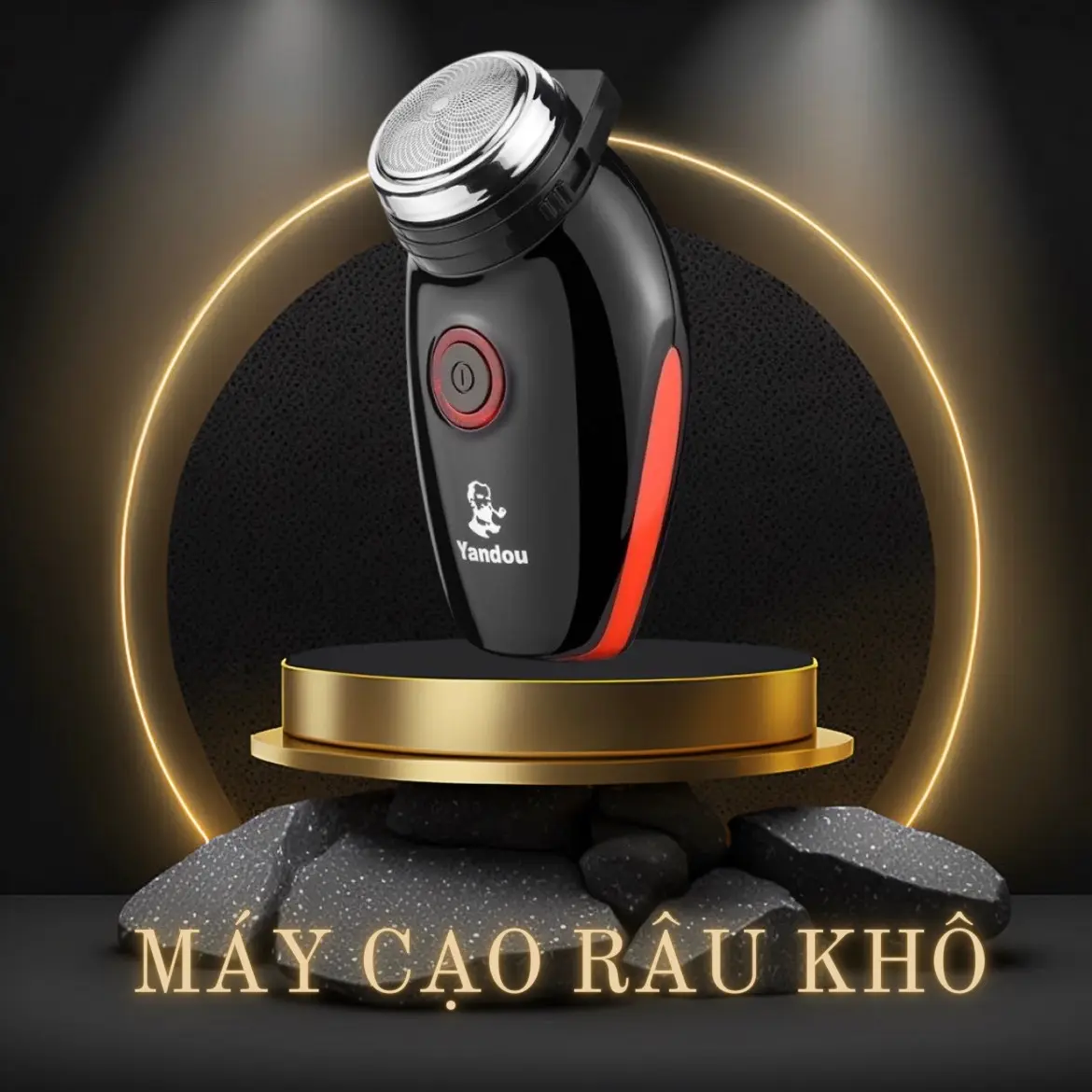 Máy cạo râu YANDOU 501 lưỡi tròn sạc pin bền đẹp