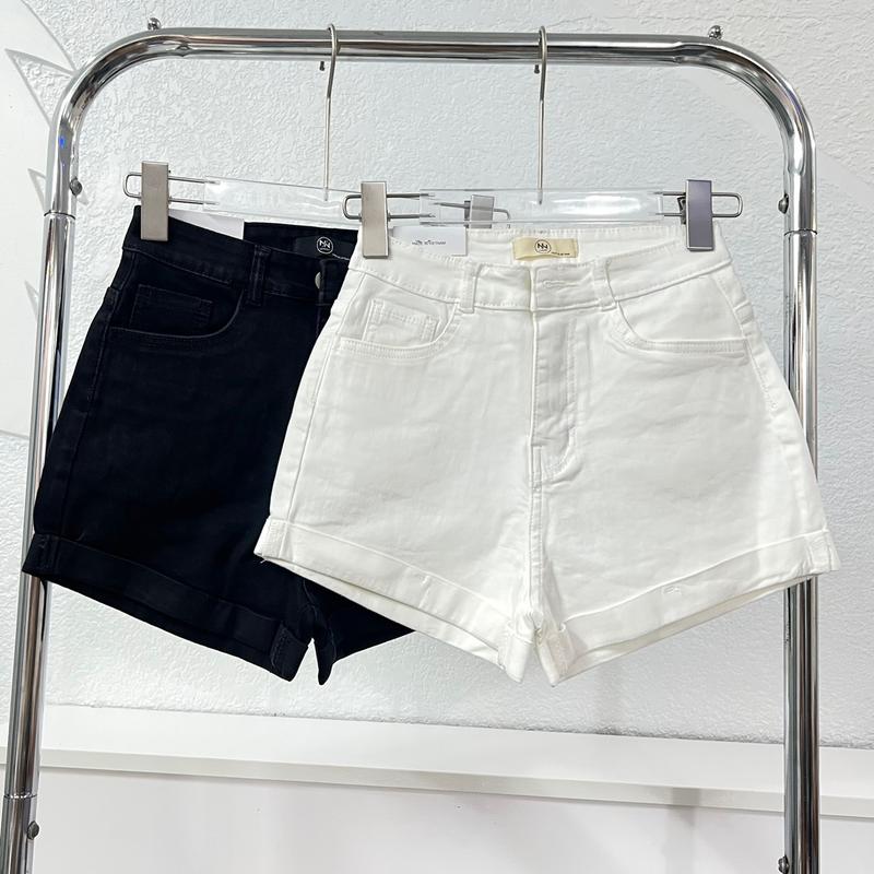 G5 [CÓ BIG SIZE CO GIÃN] Quần Short Jean Lật Lai Cao Cấp Nữ , Phom Ôm Trơn , Cạp Cao , Có Hai Túi Trước Sau Women Pants