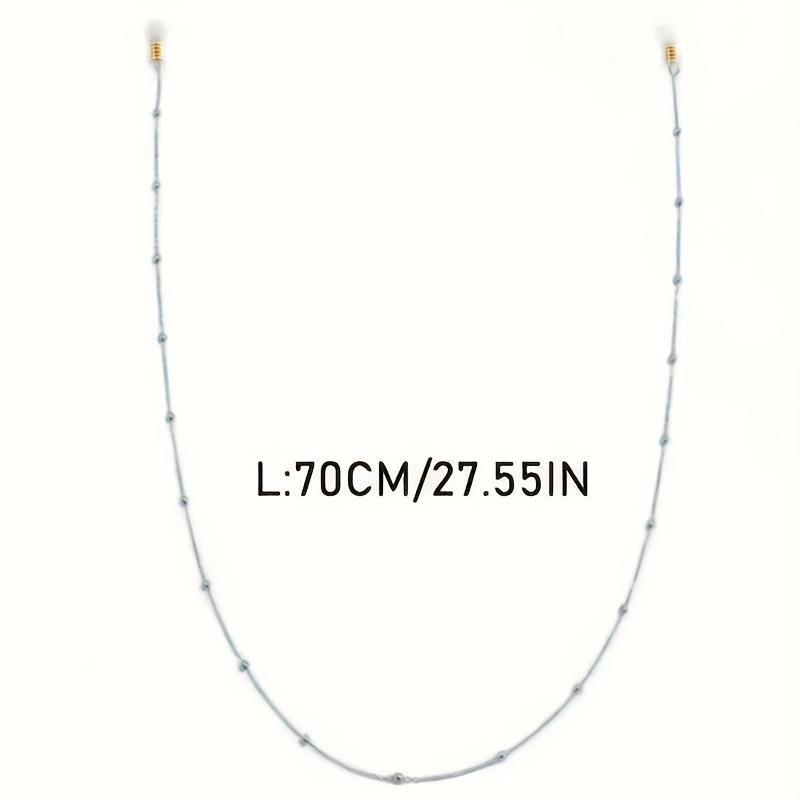 1pc Bohemian Style Metal Beaded Eyeglass Chain - Anti-Slip Holder for Women, Durable Zinc Alloy, Perfect Daily Wear & Decorative Accessories, Everyday Accessory|Bohemian Accessory|Durable Alloy jewelry 3