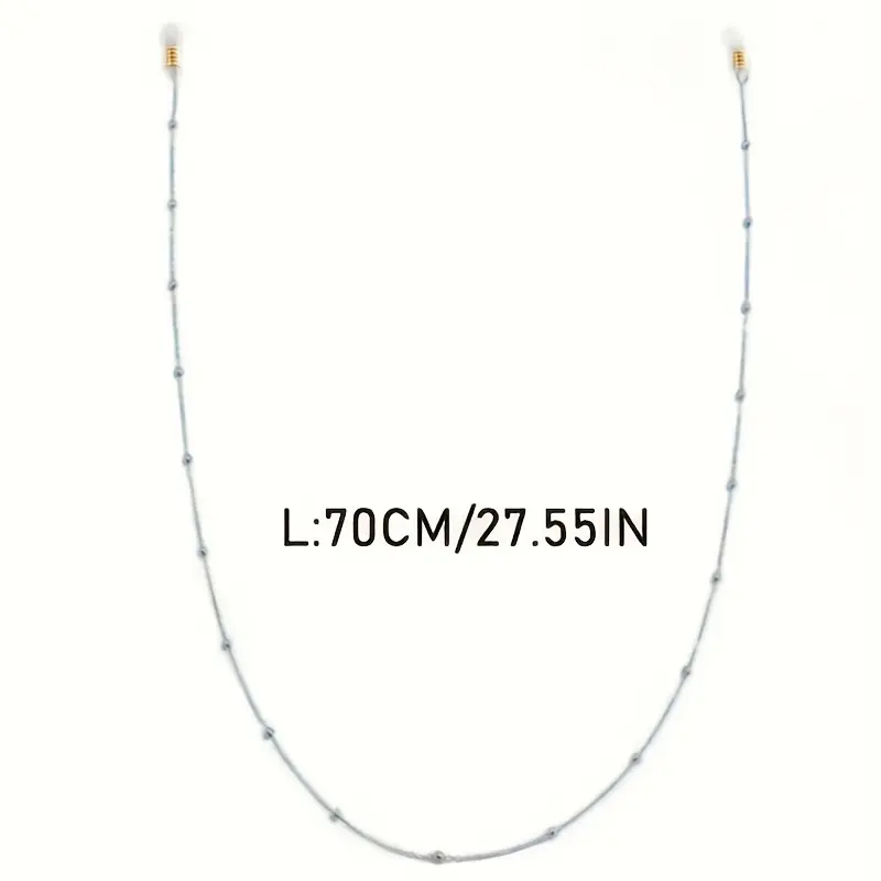 1pc Bohemian Style Metal Beaded Eyeglass Chain - Anti-Slip Holder for Women, Durable Zinc Alloy, Perfect Daily Wear & Decorative Accessories, Everyday Accessory|Bohemian Accessory|Durable Alloy jewelry 3