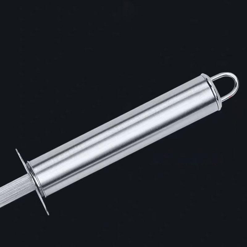 Product Introduction of Knife Sharpening Rod 12 Inch Kitchen Honing Steel Knife Sharpening Carbon Steel 17