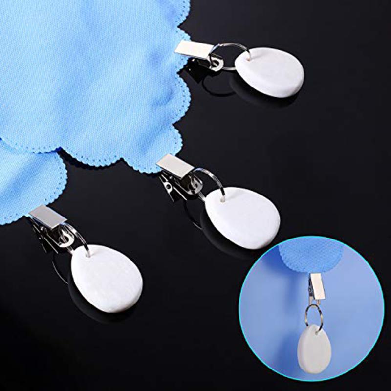 Product Introduction of 8PCS Tablecloth Pendant Tablecloth Clip Droplet Shaped Oval Hanging Tablecloth Pendant Tablecloth Clip Pendant Tablecloth Clip 18