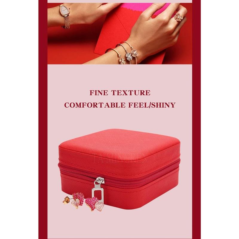 Hộp Đựng Đồ Trang Sức, Hộp Đựng Thắt Lưng, Túi Nối Dây, Hộp Trang Sức Mini, Hộp Sắp Xếp Phụ Kiện, Hộp Đựng Đồ Du Lịch Cầm Tay Họa Tiết Chữ Thập, Hộp Đựng Đồ Trang Sức Mini bánh kem ảo thuật nhẫn mũ cao bồi 4