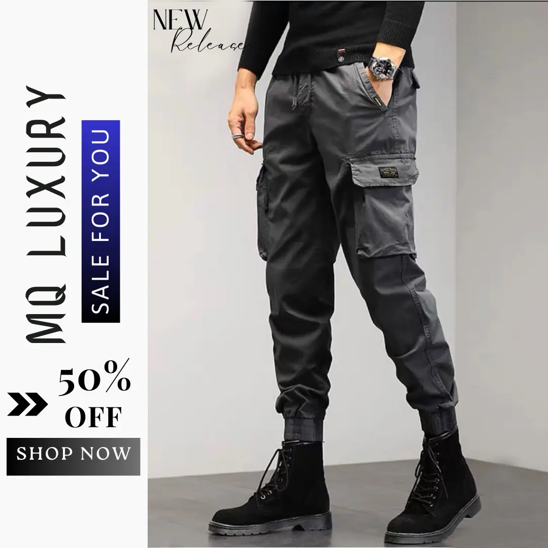 Quần Jogger Kaki - JG3 Quần Jogger Túi Hộp Nổi Cao Cấp, Cạp Chun Bo Gấu Chất Vải Kaki Mềm Sau Khi Giặt MQ LUXURY Sport