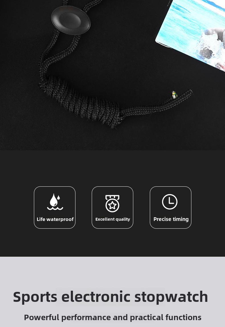Product Introduction of Electronic stopwatch timer race students running professional gym training sports trainer sports code watch 2
