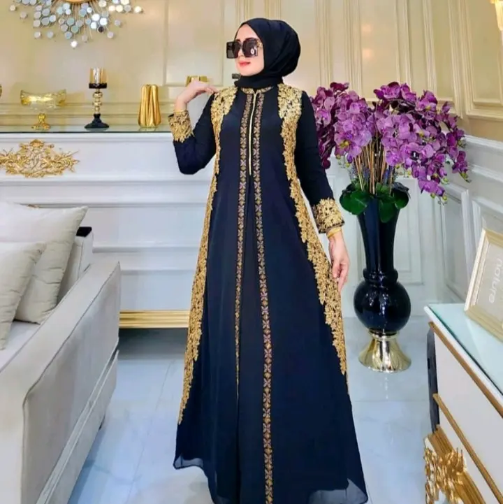 ABAYA QUEEN BILQIS SERI WARNA JERSEY PREMIUM MIX SERUTI BABYDOLL Dress Wanita
