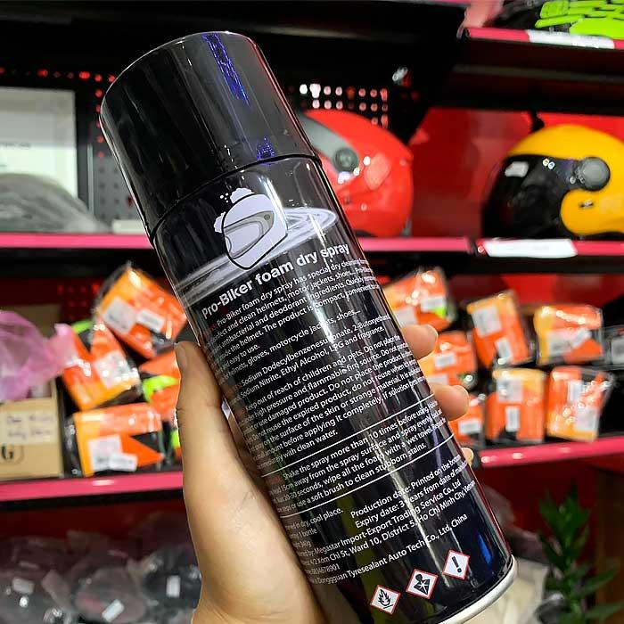 Product Introduction of Chai làm sạch khử khuẩn khử mùi nón bảo hiểm ,găng tay, áo khoác ,giày Pro-biker 9