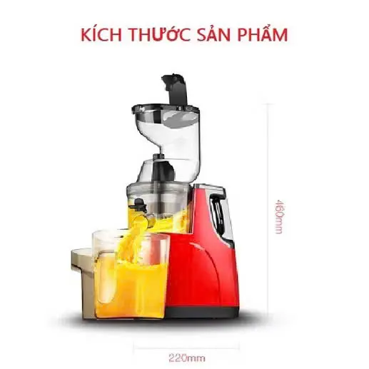 Máy Ép Chậm HONG.XIN RH-312 Máy Ép Nguyên Quả Trái Cây Rau Củ Quả Ép Kiệt Bã Tiện Lợi 5