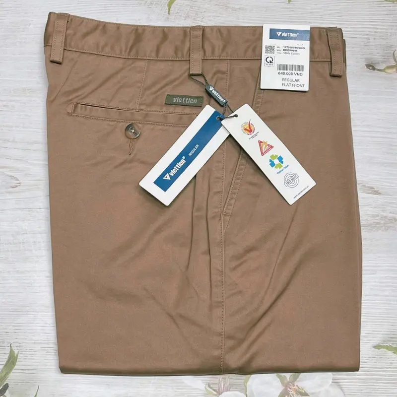 VIETTIEN-(k ly)-Quần kaki nam VIỆT TIẾN ống đứng nhiều màu(Regular fit) 4