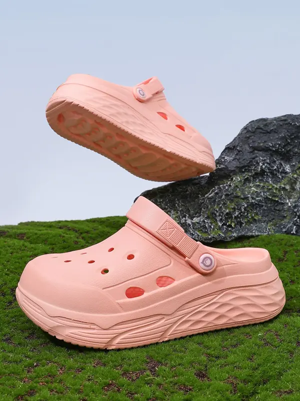 Women's Casual Comfortable Hole Shoes, Indoor and Outdoor Anti-slip Slippers for Relaxation, Lightweight Breathable Shoes for Daily Wear, Girl 1