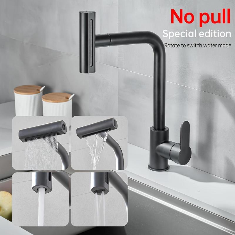Product Introduction of 360° Rotating Lifting Faucet with Installation Hose, Universal Kitchen Faucet, Bathroom Sink Faucet, Hot & Cold Water Faucet, Kitchen Accessories 7