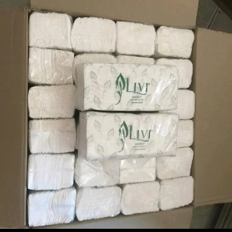 TISSUE LIVI TOWEL PAKET 4 PACK / TISSUE LIVI Sekali pakai Dapur Dapat Terurai Pola Aroma 2 Lapis Lembut Sheets Tisu Minyak 0
