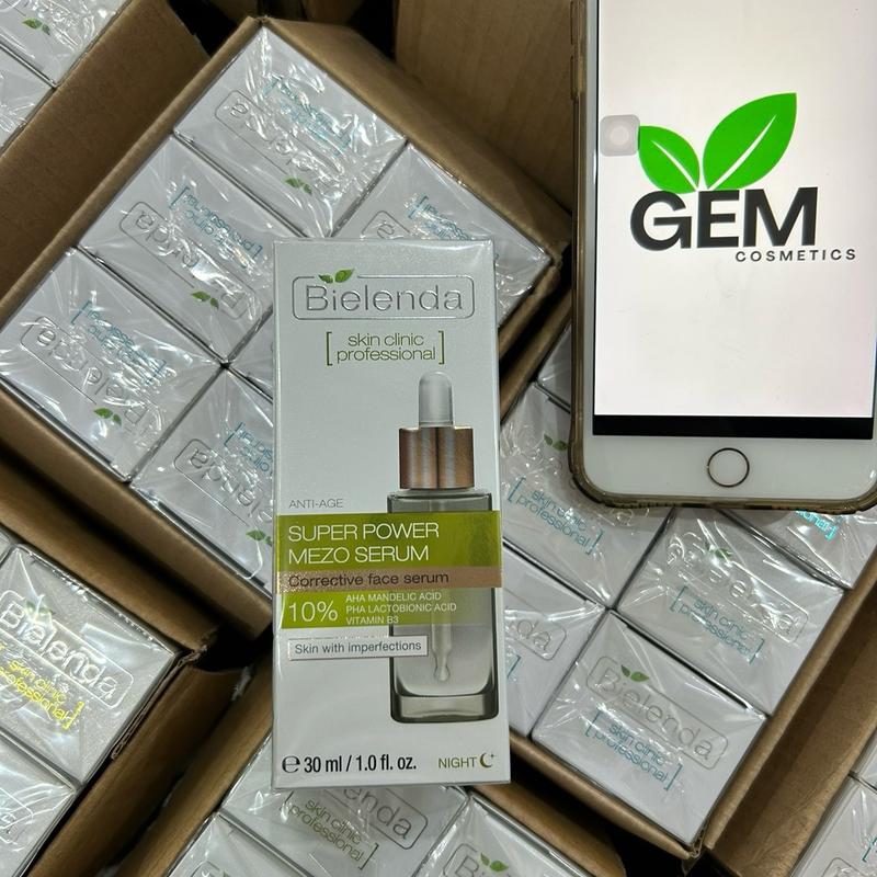 Serum Xanh lá Bielenda Skin Clinic Professional cho da dầu, hỗn hợp, Nhờn, Xỉn màu với lỗ chân lông to, Mụn trứng cá 30ml