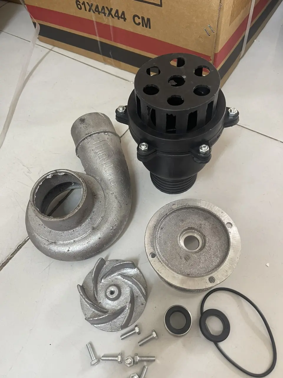 Bộ sên trõ xả và hút 76 lắp vào trục 19 của máy động cơ xăng và dầu thành máy bơm nước