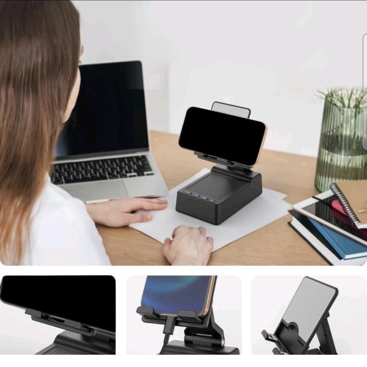 Product Introduction of Giá Đỡ Điện Thoại 3 Trong 1, Với Sạc Dự Phòng, Loa Bluetooth Đa Năng Tiện Lợi, Thích Hợp Đi Du Lịch 2
