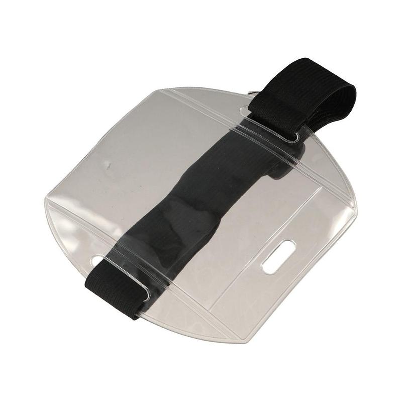 Arm Band Bag Plastic Arm Band ID Badge Holder Reflective Wristband Eco-friendly PVC ID Card Holder Transparent Convenient Card Cover Men 3