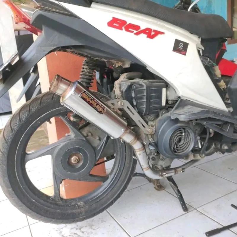 Knalpot Empush Racing Exhaust type M4 Honda Beat inlet 45 4