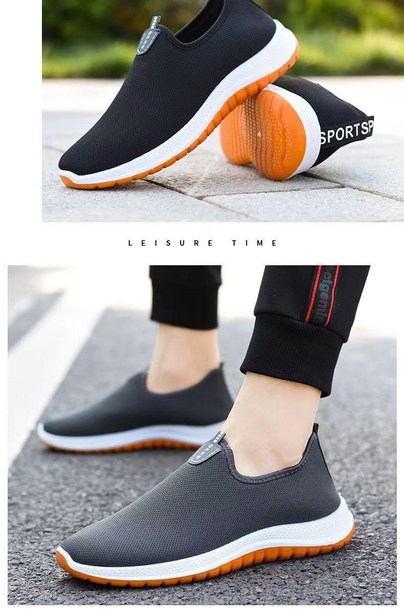Product Introduction of Giày Vải Bắc Kinh Cũ, Cho Mùa Lò Xo Và Mùa Hè, Có Gót Gân, Giày Thường Ngày Chống Trượt Và Chống Mài Mòn, Thoáng Khí, Giày Lái Xe, Giày Thể Thao dễ phối đồ Phong Cách Hàn Quốc 1