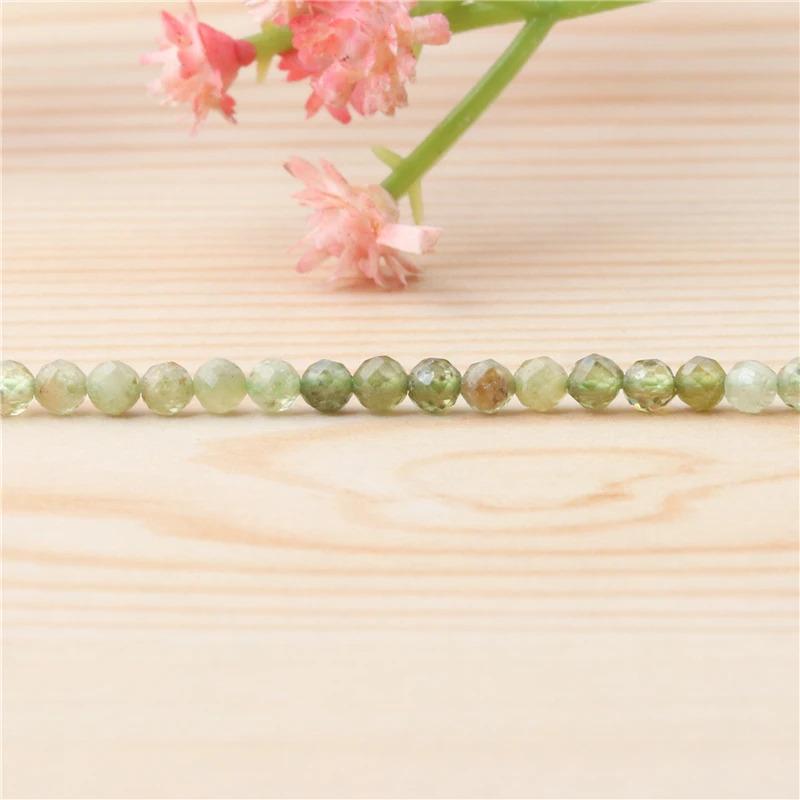 Product Introduction of Natural Stone Garnet Rudy Citrine Malachite Opal Tourmaline  Round Faceted Beads Size 2 3 4MM For Jewelry Making Diy Bracelet 21